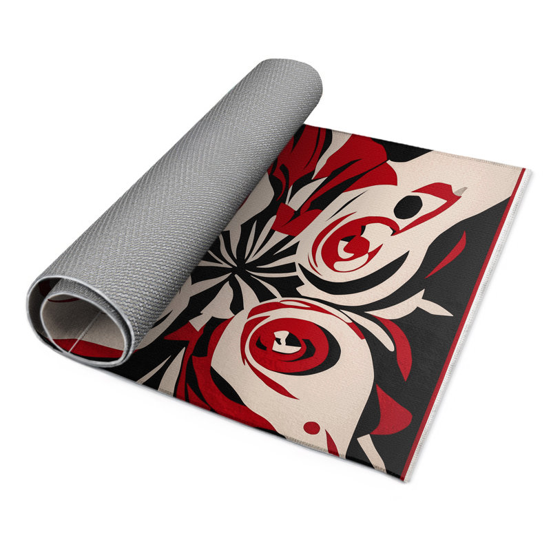 Sinister Whirl Indoor And Outdoor Area Rug, Rectangle 3' x 5'