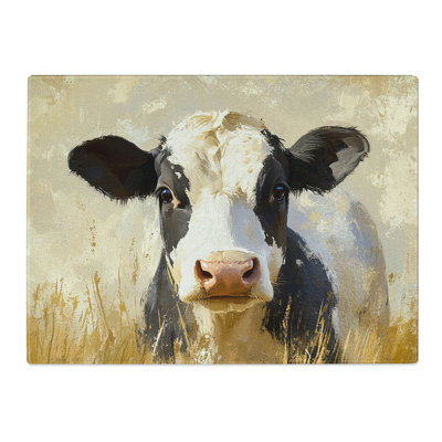 Cow Vol.3  Glass Chopping Board
