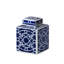 Imperial Ceramic Geometric Square Jar, Indigo, Small-568949078-568949080-568949083