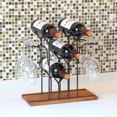 Desktop Wooden Wine Rack