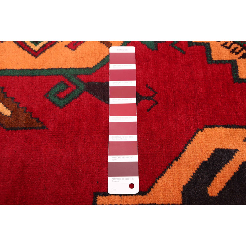 Tapis rouge Teimani 3 pi 1 po x 5 pi 7 po