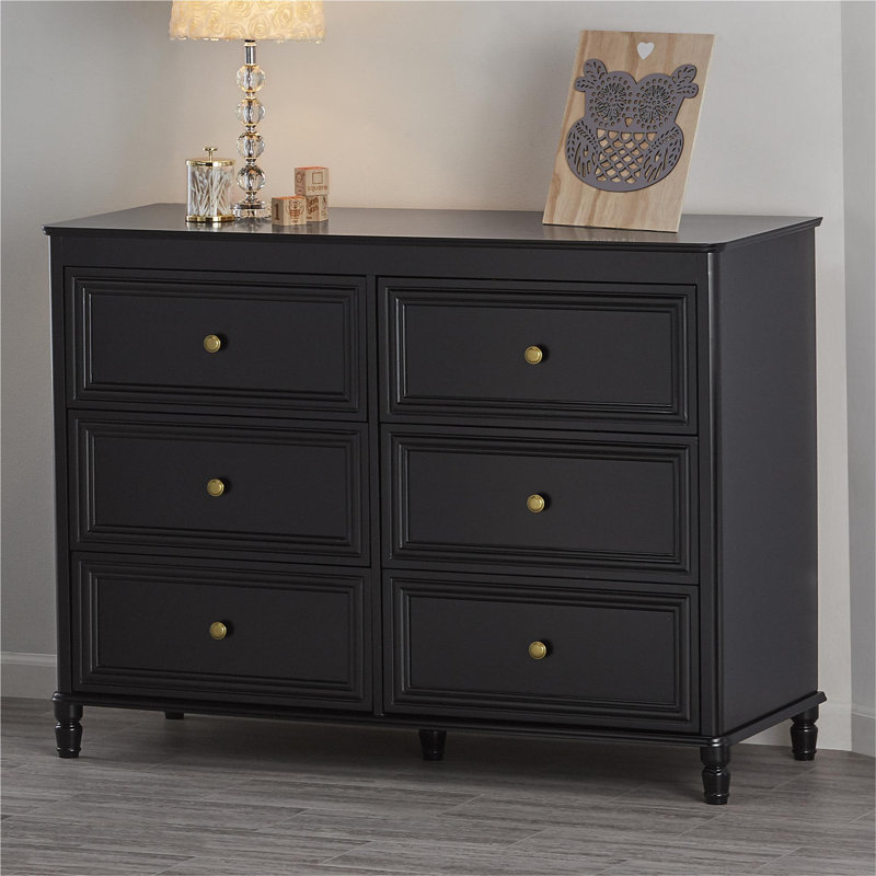 Sara Kids 6 - Drawer Dresser, Black