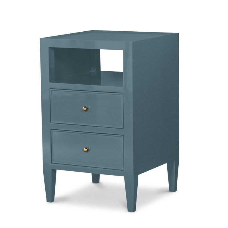 Aster Bedside Table, Harbour, 29.25" H x 18" W x 18" D, Square