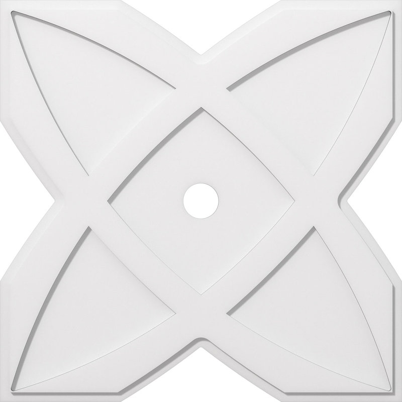 Diamètre intérieur de médaillon en PVC de 3 po Titus, H 34 po x l 34 po x P 1 po
