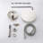 10" Brushed Nickle Roud Rain Shower Head And Handheld Shower Head Set