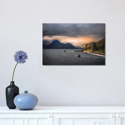 Scottish Cliffs at Elgol by Ansel Adams - 1 Piece Wrapped Canvas Wall Art
