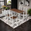 Five-Piece Set Table And Chair With Backrest, Industrial Style, Solid Structure-1635804306-1635804308-1635804330