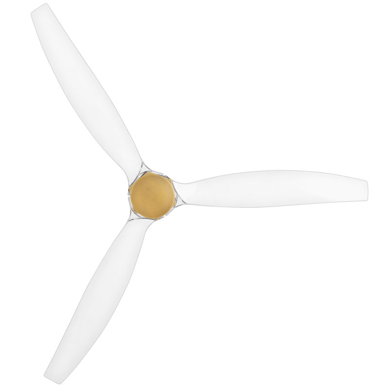 Hinkley Facet LED Ceiling Fan, Clear, Gold