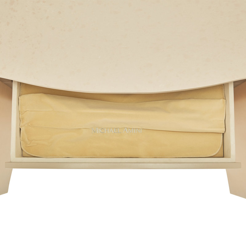 Malibu Crest 74.5'' Sideboard, White/Blush