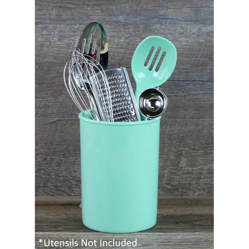 Pot à ustensiles en plastique Calypso Basics, Écume de mer