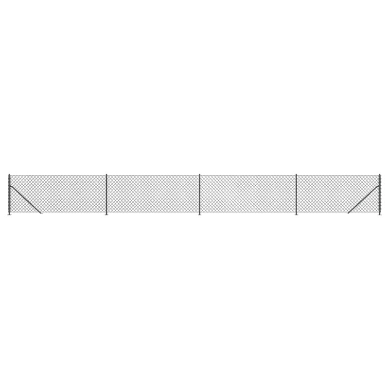 Metal Wire/Mesh Fence, 140cm H x 2500cm W, Anthracite