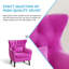 Fauteuil d'appoint rembourré en velours épais et confortable-2132290119