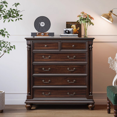 Armoire d'appoint en bois manufacturé noyer foncé