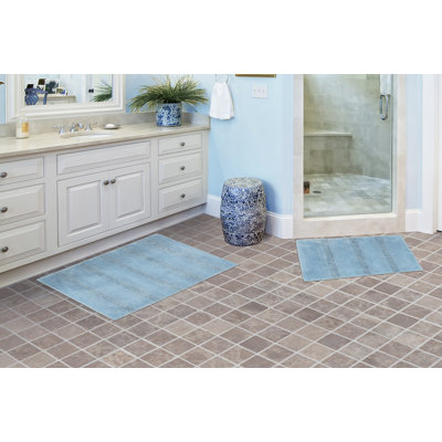 Ensemble de tapis de bain en nylon 2 pièces avec envers antidérapant Maaza