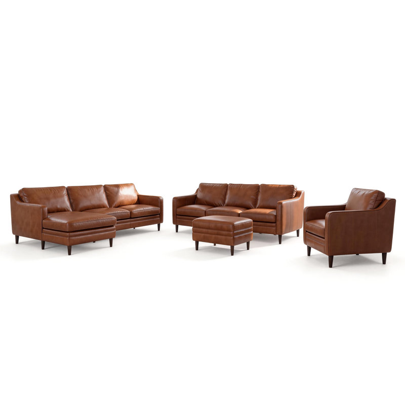 Ashtabula Genuine Leather Sofa Collection