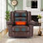 PU Leather Massage Recliner Chair Manual-1890890113