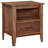 Heartland Walnut One Drawer Cubby Nightstand