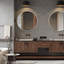 Miroir mural rond en aluminium Bhage-747923988-747923989