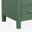 Meuble-lavabo vert 30 po avec lavabo simple, lavabo sous le comptoir, armoire de rangement pour la salle de bain avec 2 portes et un tiroir, fermeture en douceur, rangement multifonctionnel, structure en bois massif