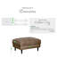 Jodi Faux Leather Footstall Ottoman - Upholstered Modern Retro Stylish & Contemporary-1887400091