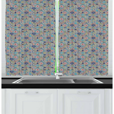 Patchwork Tailored Kitchen Curtain