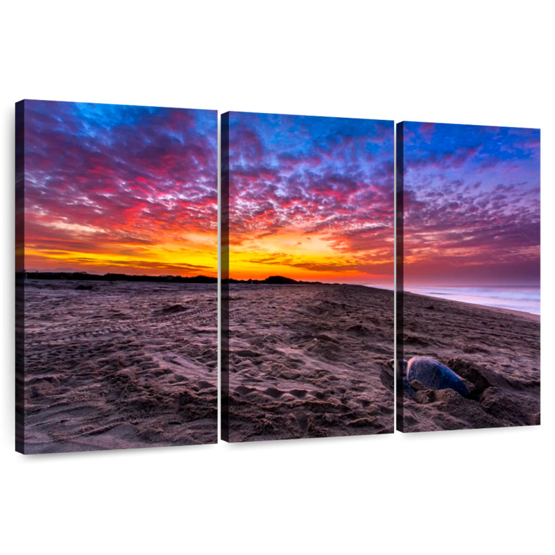 Gillard Escobilla Beach Turtles, H 48 po x l 74 po