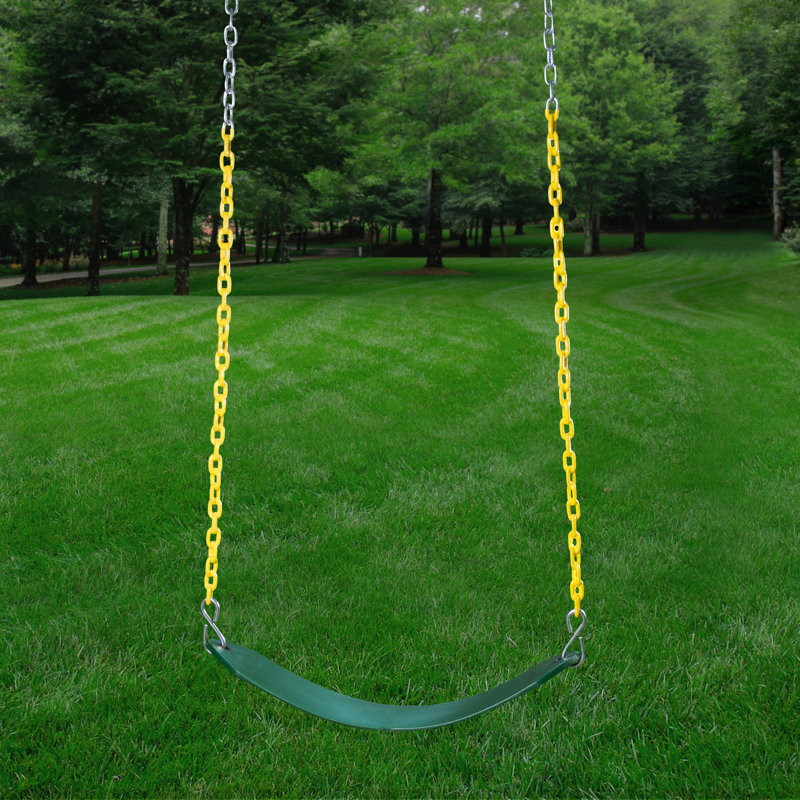 Chateau II Swing Set - Professional Installation Available, Classic Green Vinyl Canopy, No