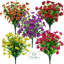 Fleurs artificielles pour l'extérieur, faux eucalyptus ...