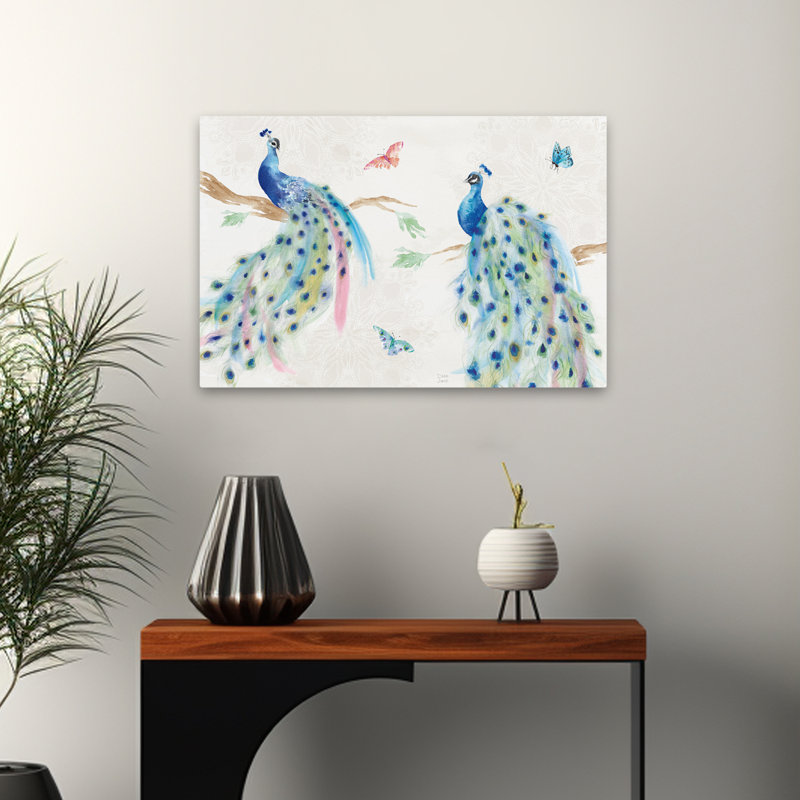 Peacock Glory I Bohemian Animal Blue Bird Bohemian, H 24 po x l 16 po