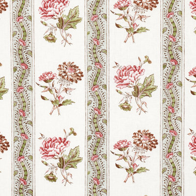 Ariana Floral Stripe Fabric