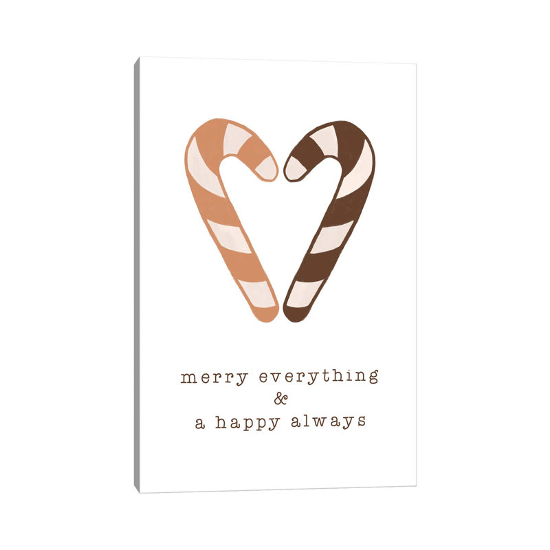 Merry Everything And A Happy Always - Wrapped Canvas Print, 152.5 cm H x 101.5 cm W