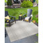 Tapis intérieur / extérieur pour jardin à carreaux gris-1416242866