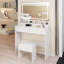 Ensemble de tabouret de coiffeuse à miroir 31 pouces x 20 pouces à DEL