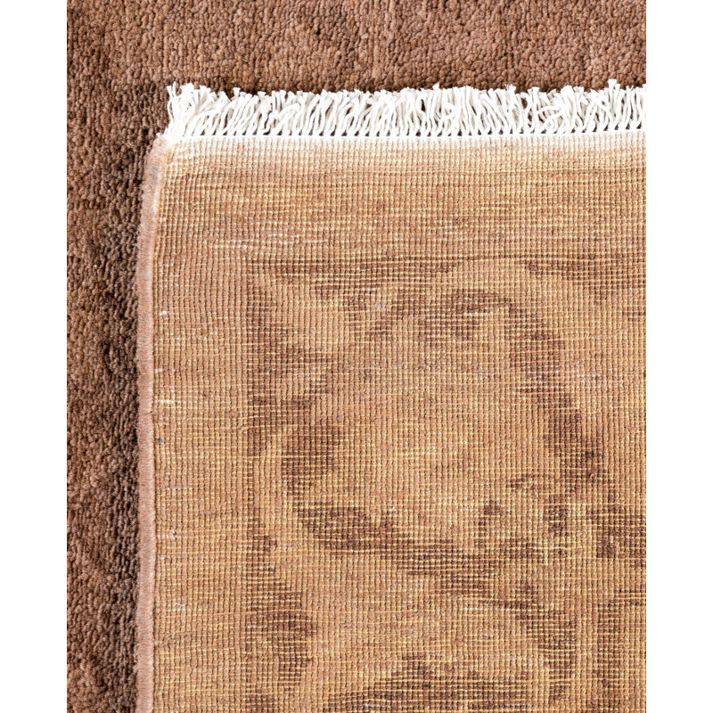 Overdyed One-of-a-Kind 4' 0" X 6' 1" Hand Knotted Area Rug