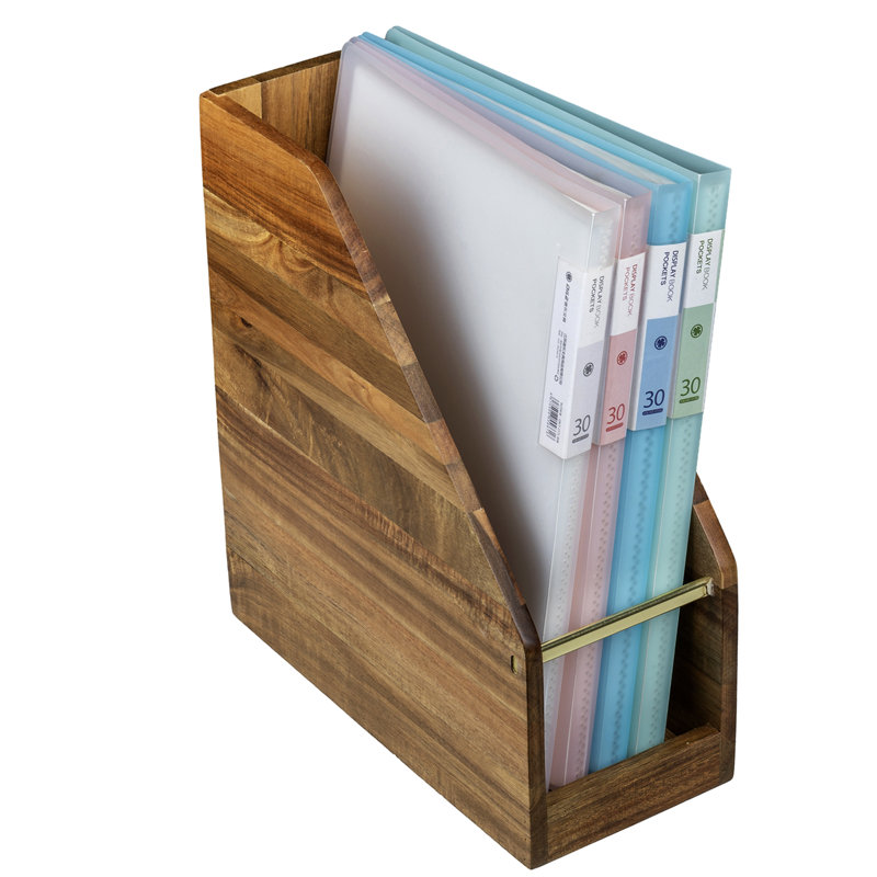 Acacia Wood Magazine Holder