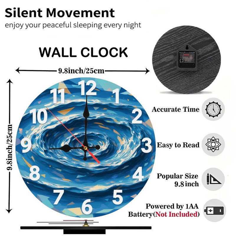 Horloge murale Swirl