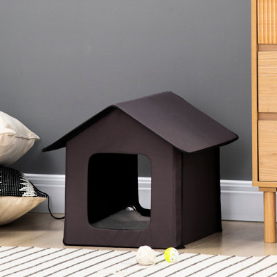 Indoor & Outdoor Heated Cat Shelter, Insulated And Waterproof, With Fleece Cover Toasty Bed Pad House, For Outdoor, Portable Warm Cozy