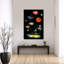 Lanternes, paysage abstrait contemporain, affiche murale nature-1385515610