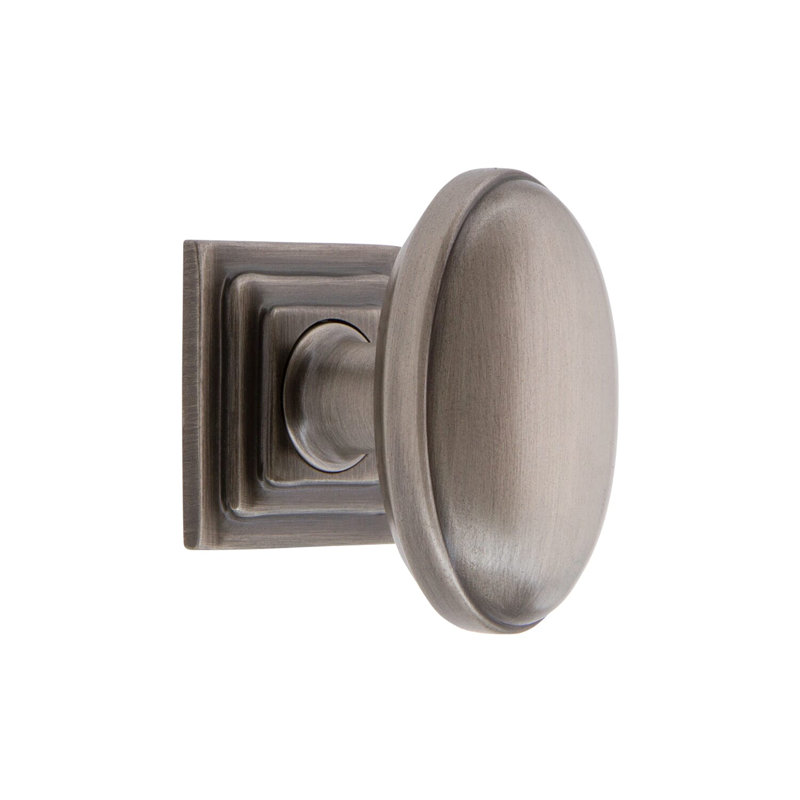 Eden Prairie Oval Knob, Antique Pewter