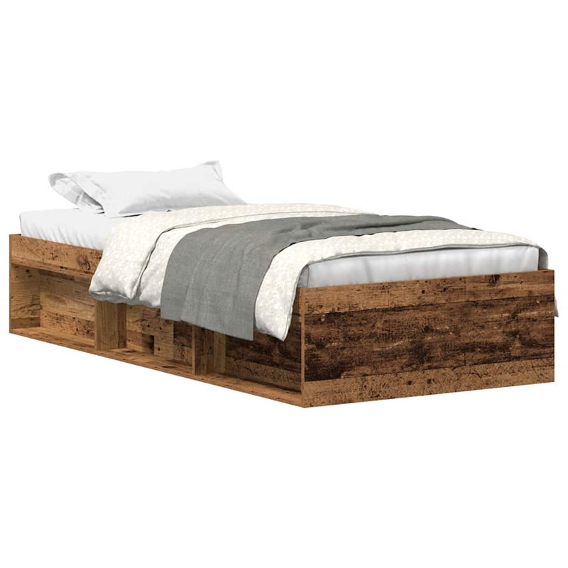 Afriani Storage Bed, Old Wood, Single (3')