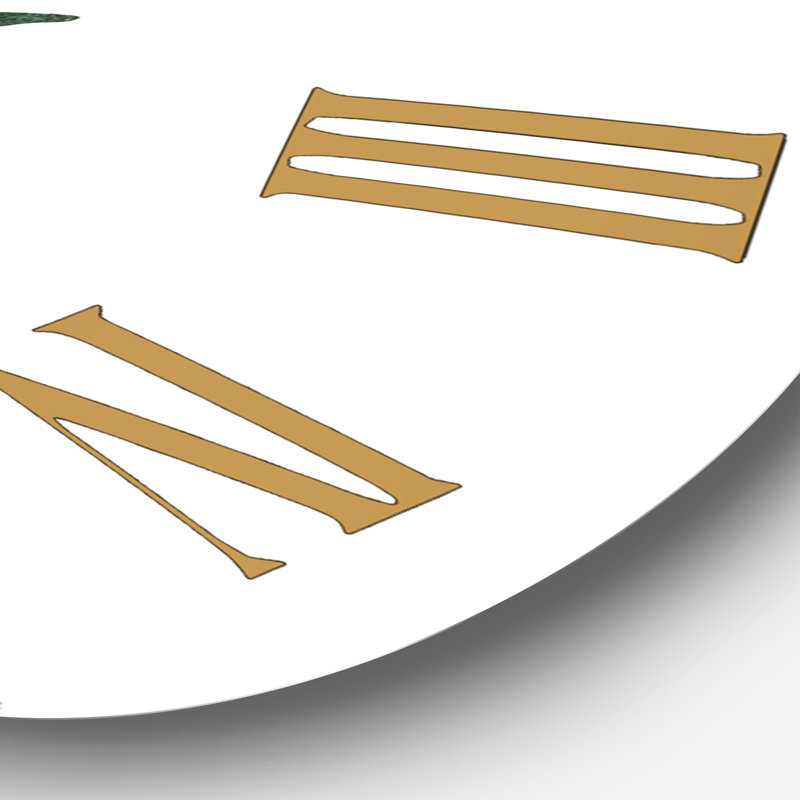 Feuille de romarin - Horloge murale traditionnelle, Moyenne