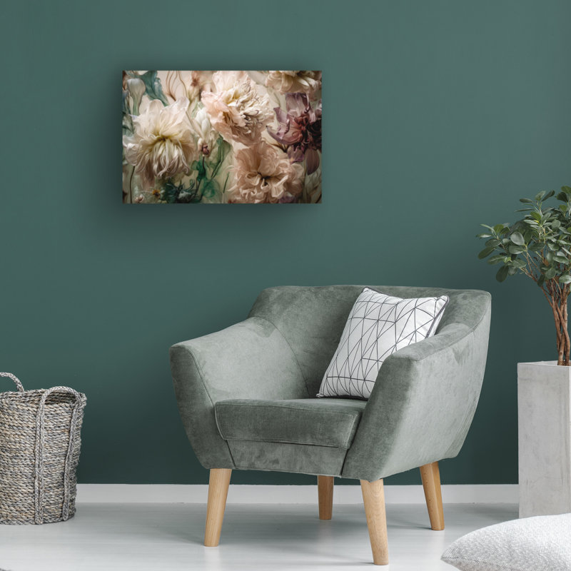Art sur toile pivoines bologles Incado, H 12 po x l 19 po
