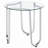 Chrome Round Glass Top End Side Table