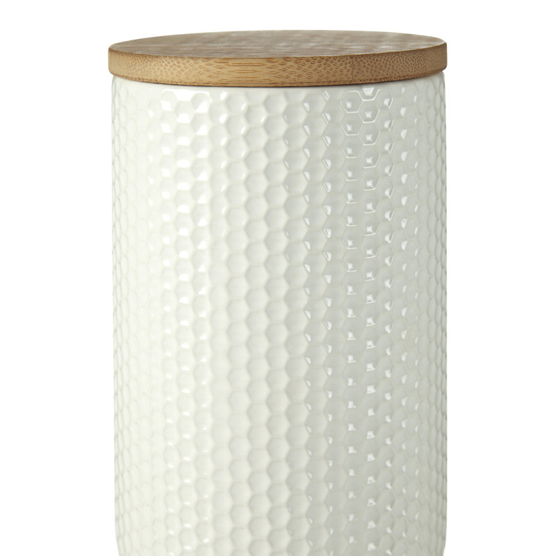 Stoneware Jar, White