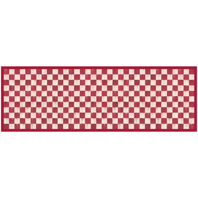 Cherry Check Floor Mat