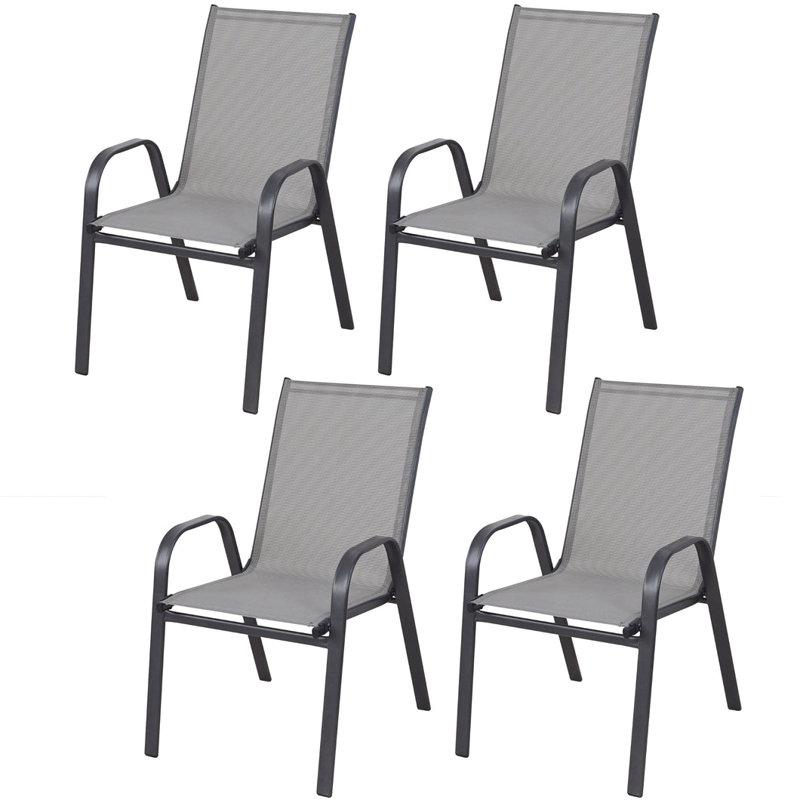 Fauteuil de salle à manger Karmel, gris