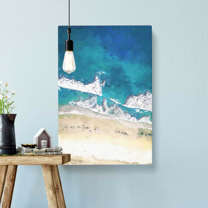 Blacks Beach In San Diego In Abstract - Wrapped Canvas Print, 60cm H x 40cm W x 3cm D