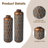 Metal Antique Gold Cylinder Floor Vases With Verdigris Finish
