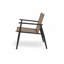 Ensemble de conversation moderne pour l'extérieur: 2 chaises en rotin PE + table d'appoint en acier noir et verre trempé - Durable et élégant