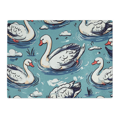Swan Vol.1  Glass Chopping Board